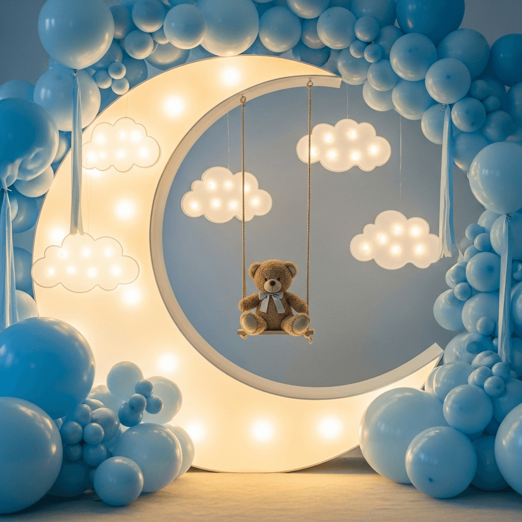Moon Baby Shower Decor